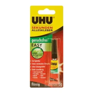 Zertifiziert UHU Sekundenkleber geruchsfrei EASY 3 g ( 4000353354 )