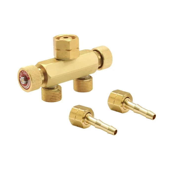 Zertifiziert RIEGLER Verteiler, Sauerstoff, G 1/4, DN 6, inkl. Schlauchtüllen