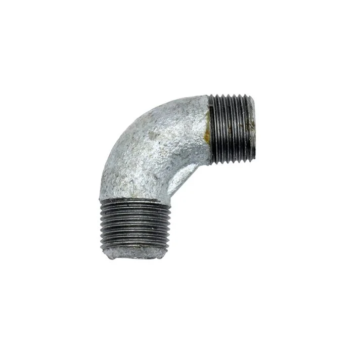 Zertifiziert RIEGLER Winkel 94, 90°, AG/AG, R 1/2, schwarzer Temperguss feuerverz.