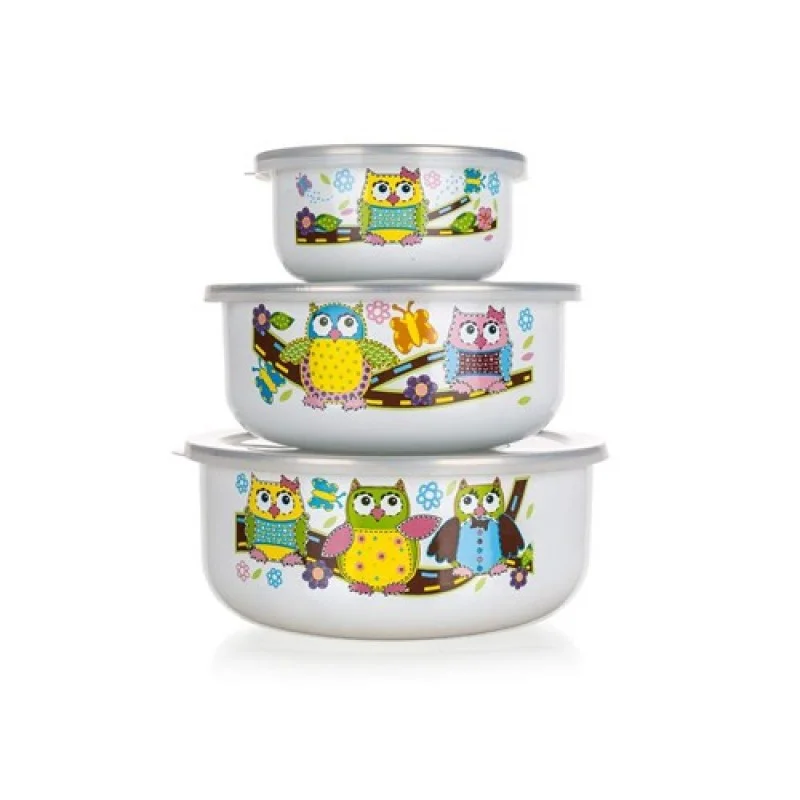 BANQUET OWLS 3 Schalen emailliert 1320076OWL Bestpreis