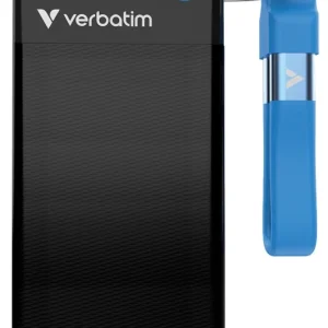 Zertifiziert VERBATIM Externe SSD Pocket 1TB schwarz-blau